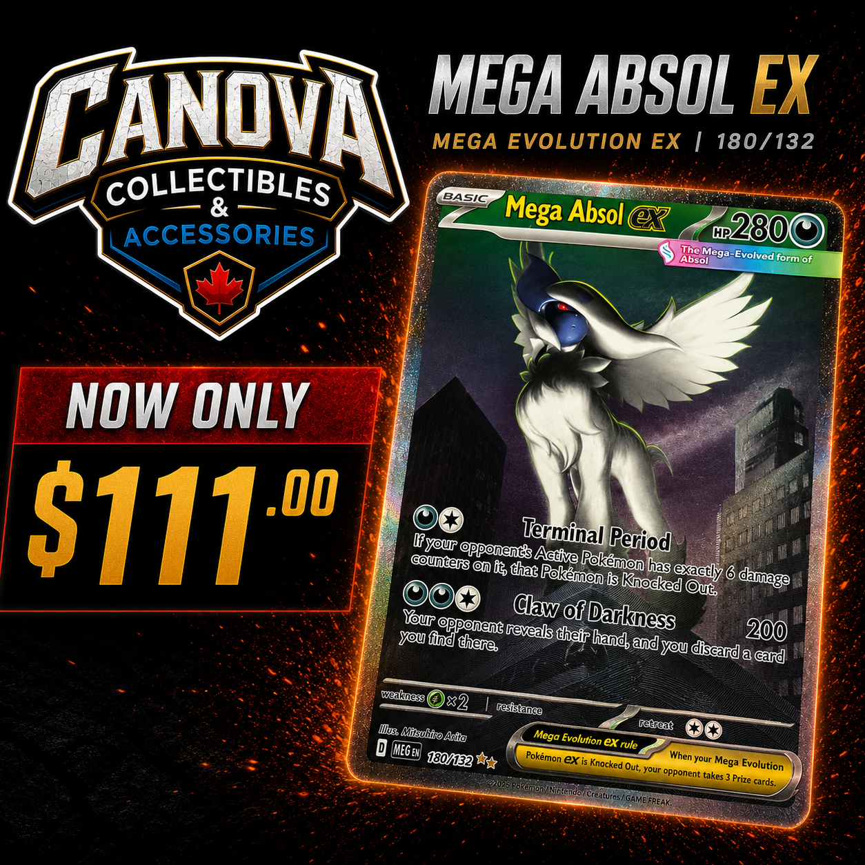Mega Absol Ex MEG 180/132