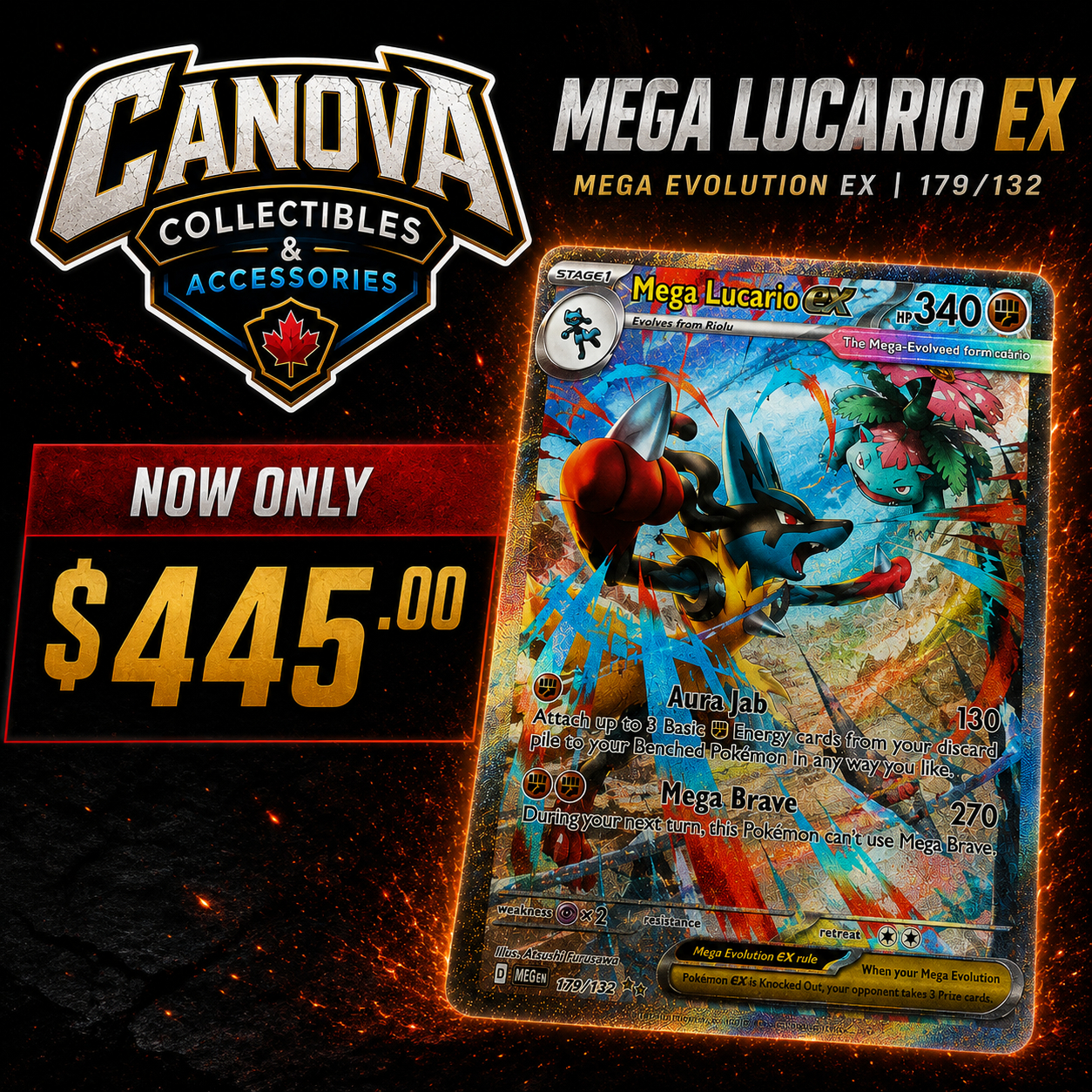 Mega Lucario Ex - MEG 179/132